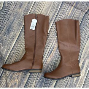 Universal Thread Women's Brisa Tall Cognac Riding Boots Women's Size 9.5